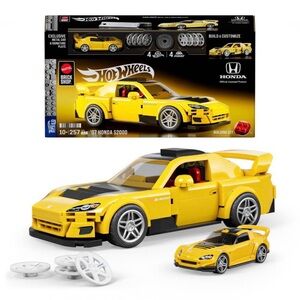 Hot Wheels Yellow Honda S2000 Building Set
